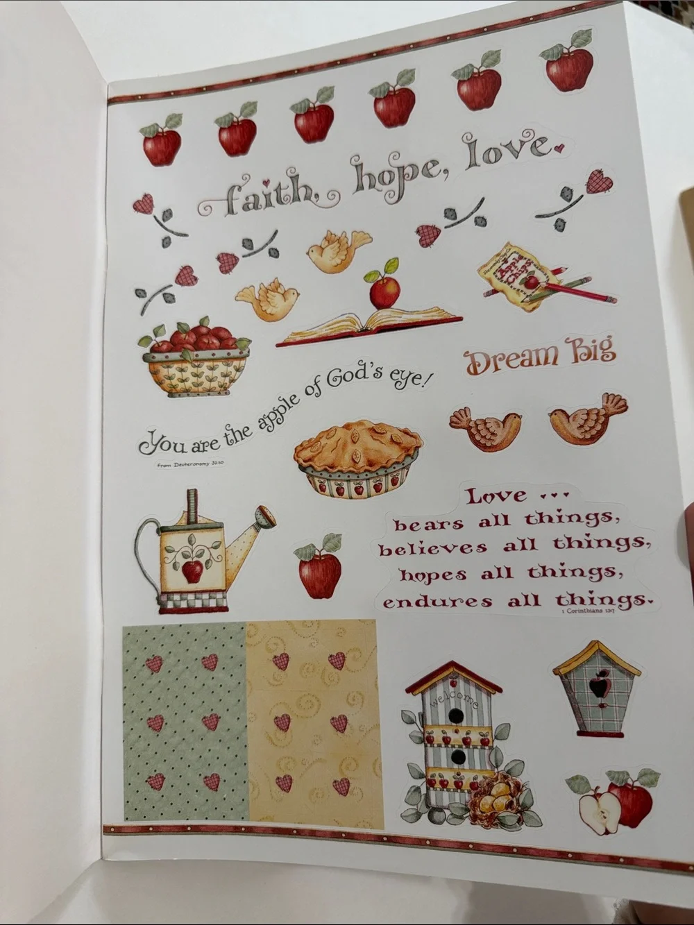 Papell Boutique Fall Scrapbooking Kit - Red Plaid & Cream Accents